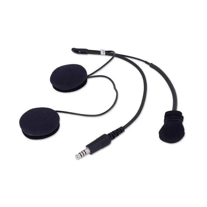 Rugged Radios IMSA 4C Wired Open Face Helmet Kit with Speakers & M102 Military Mic