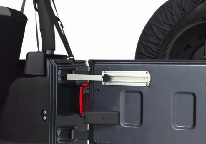 Rugged Ridge 11238.11 Aluminum Tailgate Stop for 87-10 Jeep Wrangler YJ, TJ, JK* & Unlimited