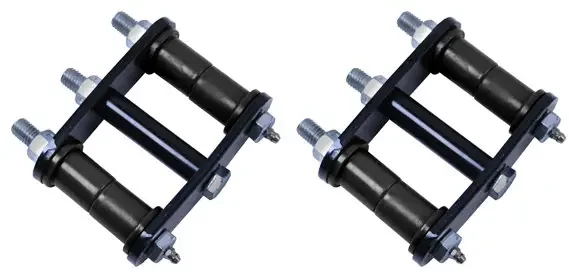 Rugged Ridge 18265.11 Grease Rear Shackles in Black for 76-86 Jeep CJ