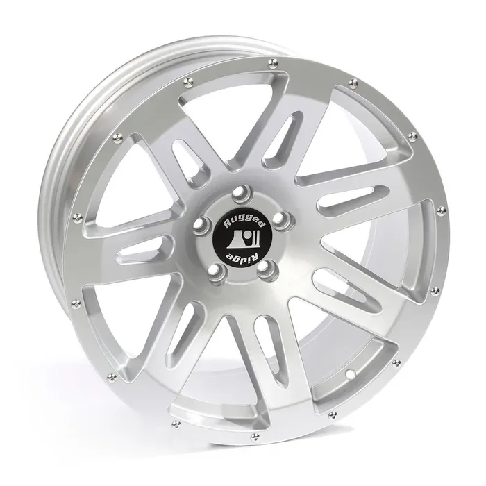 Rugged Ridge XHD Wheel for 07-20 Jeep Wrangler JL, JK & Gladiator JT 17×9 in Silver for 07-26 Jeep Wrangler JK, JL & Gladiator JT