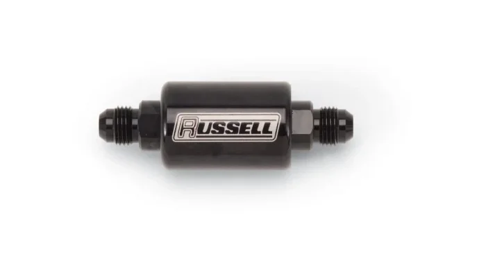 Russell Performance Products 6 AN Male Inlet/Outlet Check Valve Aluminum – Black Anodize