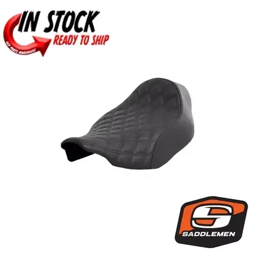 SADDLEMEN RENEGADE SOLO SEAT LATTICE STITCH HARLEY 23-2024 FLT FLH 823-07-002LS