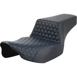 Saddlemen Step-Up HC Extended Reach W/Blue Stitch Seat Harley 23-24 FLH/FLT