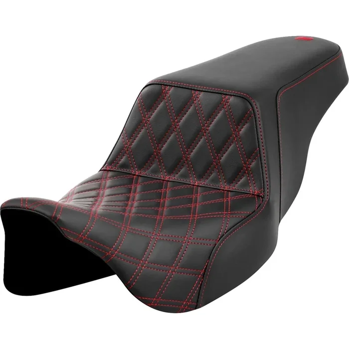 Saddlemen Step-Up Seat – Front Lattice Stitch – Red Stitch A808-07B-172RED