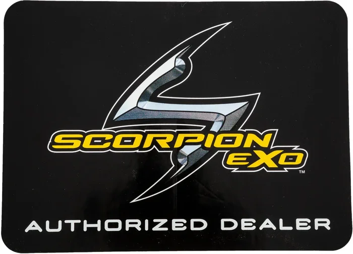 Scorpion Exo 75-08210 59-510 AUTHORIZED DEALER STICKER