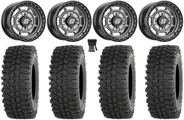 Sedona Rift 14″ Wheels Grey 27″ BDC Tires Polaris RZR XP 1000 / PRO XP / Ranger XP 900/1000