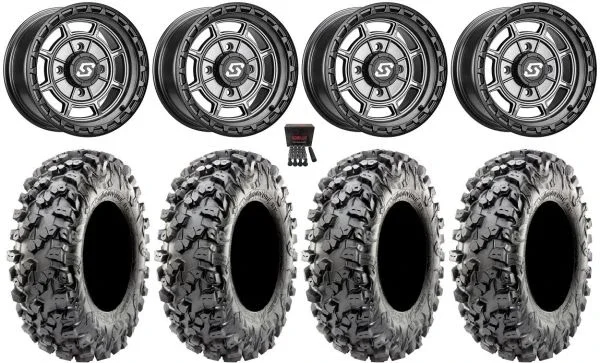 Sedona Rift 14″ Wheels Grey 32″ Carnivore R/T Tires Polaris RZR XP 1000 / PRO XP / Ranger XP 900/1000