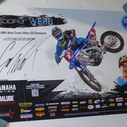 Singed COOPER WEBB #2 SUPERCROSS POSTER