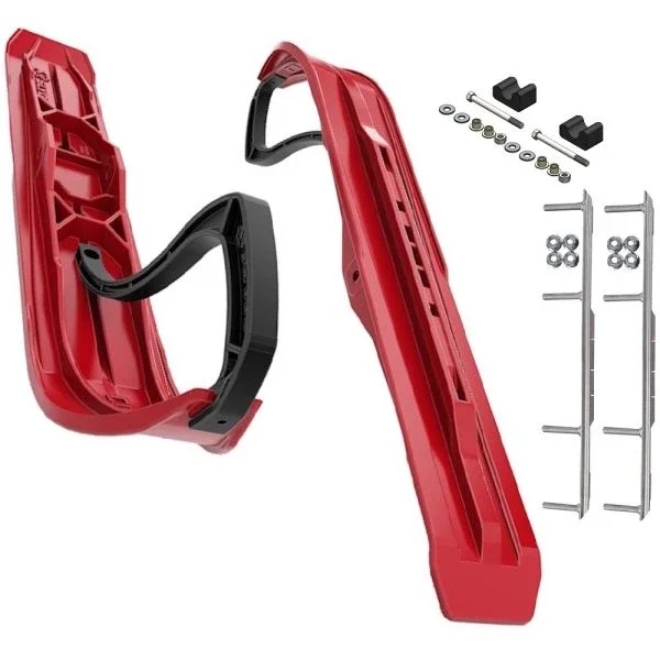 Slydog Command 6″ Red Skis w/6″ Shaper Bar Complete Kit Arctic Cat 2009 HCR & ALL 2010-2011