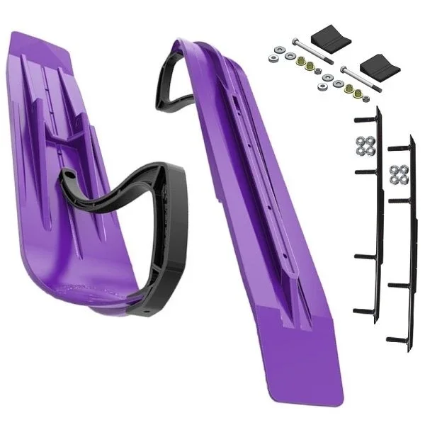 Slydog Powder Hound 8″ Purple Skis w/10″ Round Bar Complete Kit Yamaha T.S.S Pogo Stick Spindle