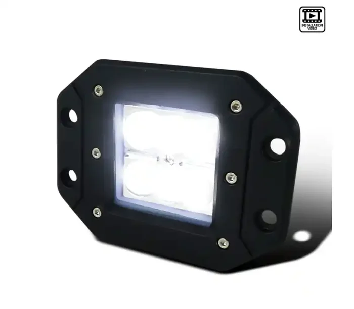 Spec-D Tuning 3 Cree LED Work Light Square – Spot Beam Pattern LF-3806SSQ