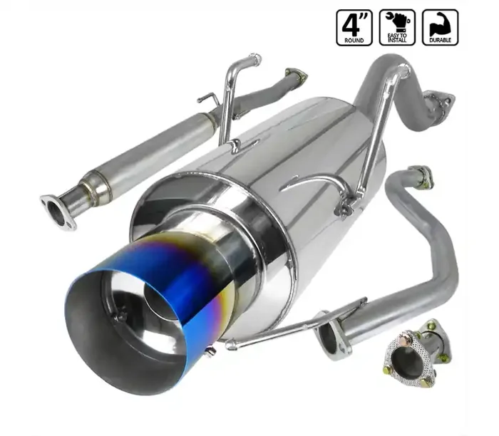Spec-D Tuning Acura Integra 2.5 Inch Inlet N1 Style Catback Exhaust With Burnt Tip Gsr Only MFCAT2-INT94GSRT-SD