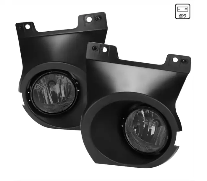 Spec-D Tuning Ford F-150 Fog Lights With Chrome Housing & Smoked Lens With Universal Wiring & Switch LF-F15011GOEM-DL