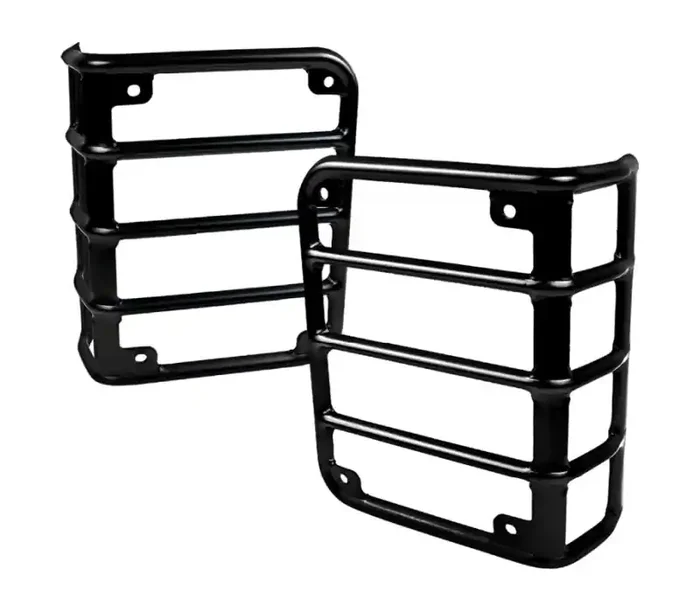 Spec-D Tuning Jeep Wrangler Tail Light Guard Covers TLT-WRG07BKV2-OW
