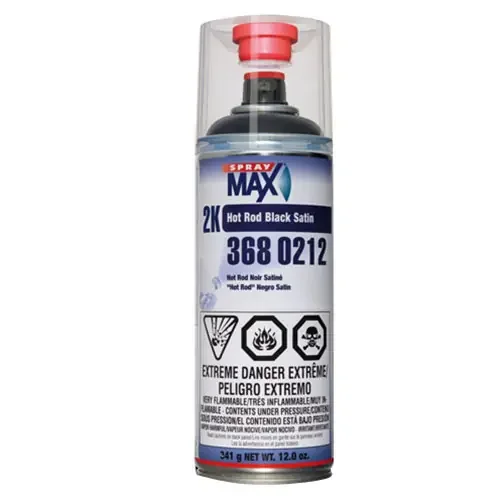 SprayMax 2K Hot Rod Black Satin – 3680212