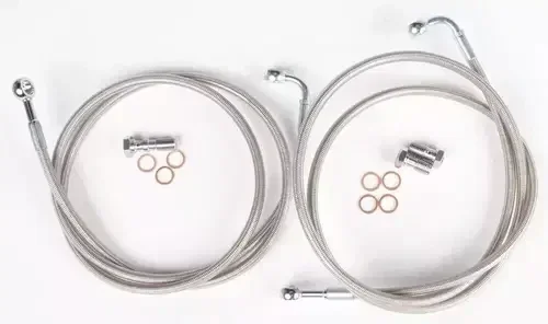 Streamline Steel Braided Pair Front Brake Line Standard Brakeline Kit RZR570F2