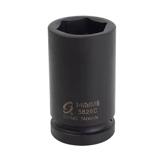Sunex Tools 1″ Drive 1-1/2″ x 13/16″ Combination Budd Wheel Impact Socket – 5826C