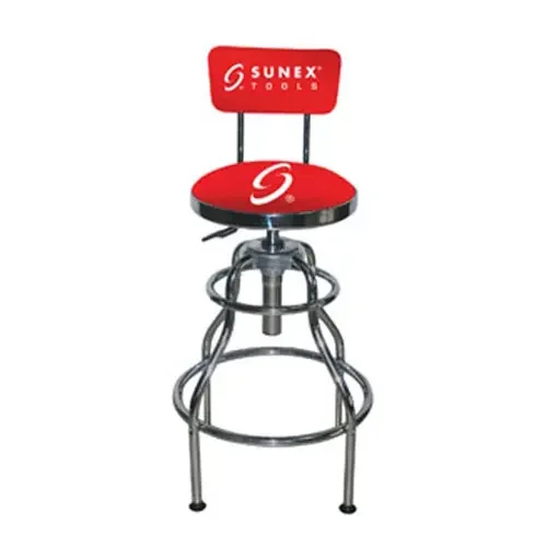 Sunex Tools Hydraulic Shop Stool (Chrome) – 8516
