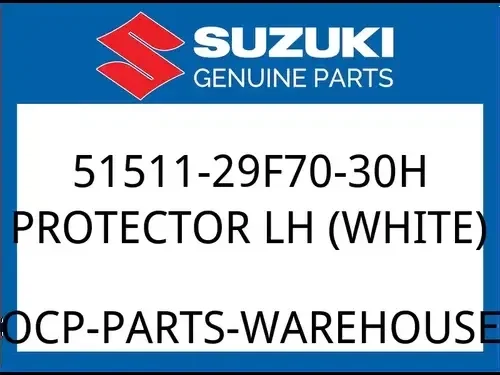 Suzuki OEM Part 51511-29F70-30H PROTECTOR FR FORK L (WHITE)