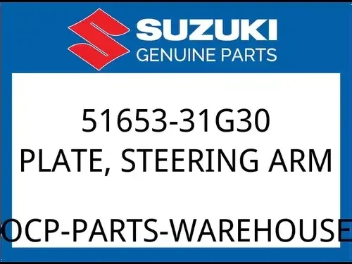 Suzuki OEM Part 51653-31G30 PLATE, STEERING ARM
