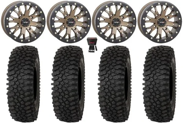 System 3 SB-4 14″ Wheels Br (4+3) 32″ Roctane ST Tires Polaris Sportsman / RZR / Ranger