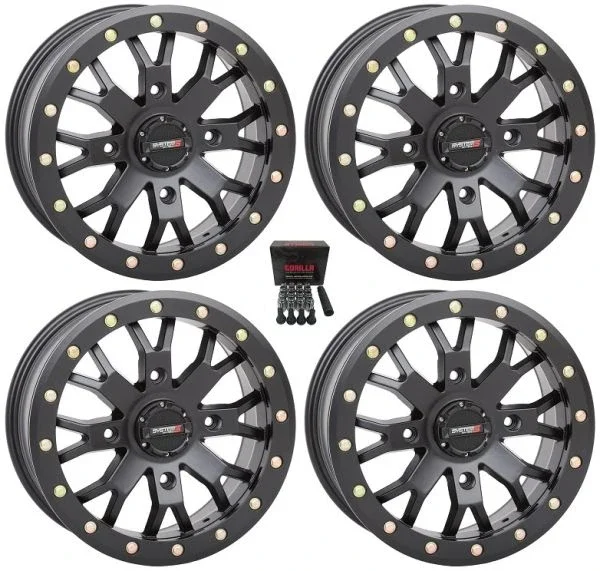 System 3 SB-4 Beadlock Black (6+1) UTV Wheels 14″ Polaris RZR 1000 XP / Ranger XP 900/1000