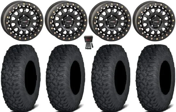 System 3 SB-6 15″ Wheels Bk (6+1) 30″ Coyote Tires CFMoto UForce U10 Pro / U10 XL Pro / ZForce Z10 / Z10-4