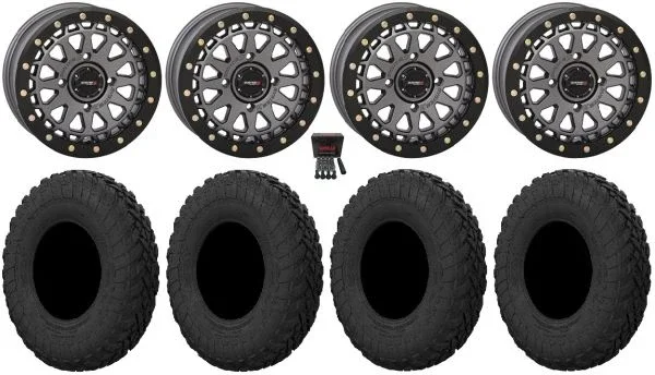 System 3 SB-6 15″ Wheels Gm (5+2) 30″ Gripper R/T Tires Polaris Sportsman / RZR / Ranger