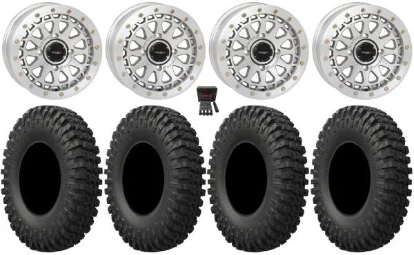 System 3 SB-6 15″ Wheels Machined (6+1) 32″ MotoCrusher Tires Polaris RZR XP 1000 / PRO XP / Ranger XP 900/1000