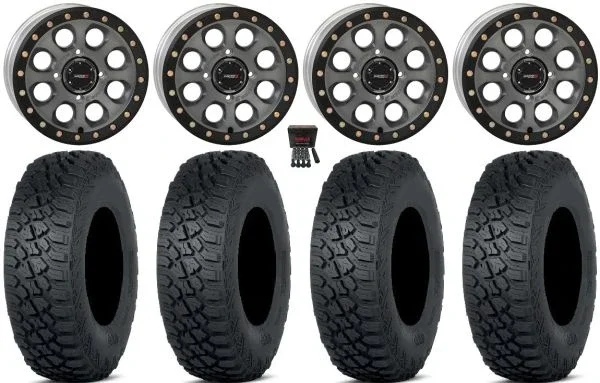 System 3 SB-7 15″ Wheels Ti (6+1) 35″ Tenacity XNR Tires Kawasaki Mule Pro FXT KRX / Yamaha Wolverine RMAX / YXZ 2019+