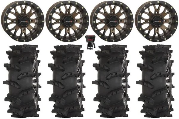 System 3 ST-3 15″ Wheels Bronze 33″ Outlaw Max Tires Polaris Sportsman / RZR / Ranger