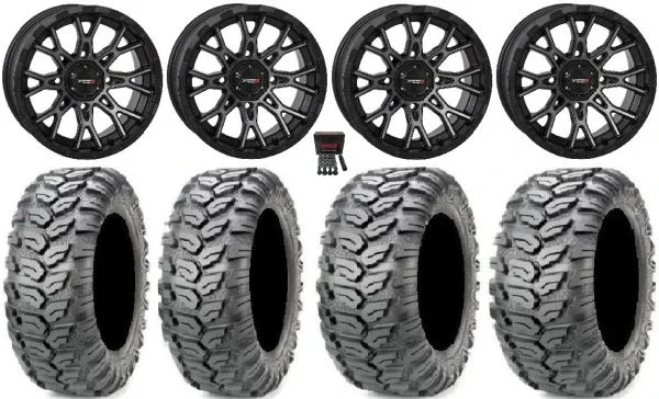 System 3 ST-6 14″ Wheels Dark Tint 26″ Ceros Tires Sportsman 550 850 1000