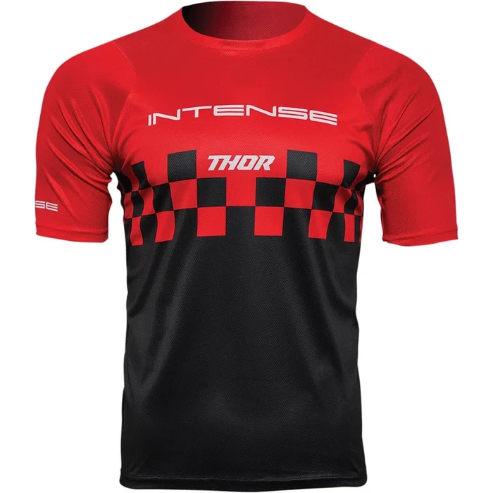 Thor Intense Chex Jersey – Red/Black – 2XL [MPN: 5120-0143]