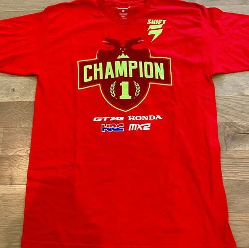 Tim Gasjer MXGP MX2 Team Honda Championship T-Shirt – Size Large