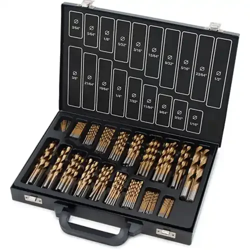 Titan Tools 170pc Titanium Coated Drill Bit Set