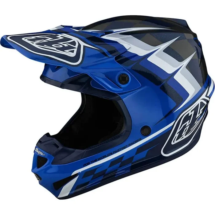 Troy Lee Designs SE4 Polyacrylite Warped MIPS Adult Off-Road Helmets