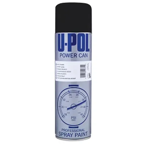 U-POL Power Can Aerosol, Gloss Black – UP0803