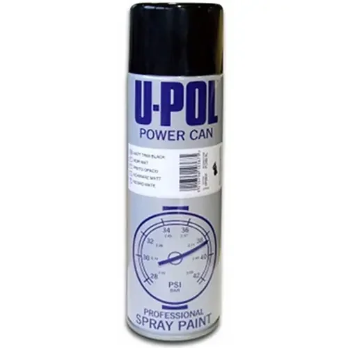 U-POL Power Can Matte Black Aerosol – UP0802