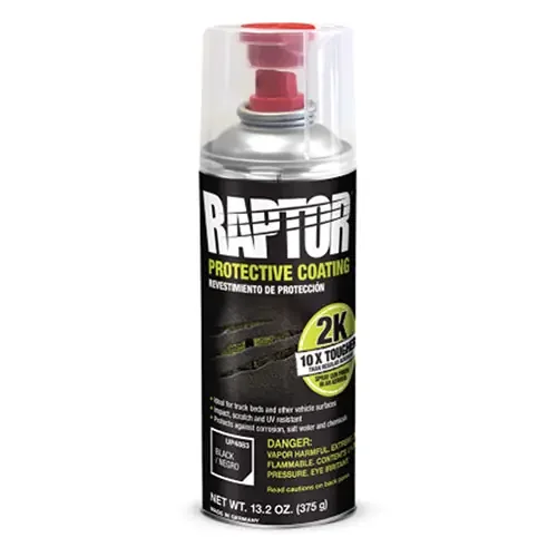 U-POL Raptor 2K Bedliner Aerosol Black – UP4883