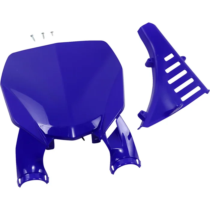 UFO 0520-2815 YA04873-089 Stadium Number Plate with Fork Guards Stadium Plate Number – Blue – Yamaha