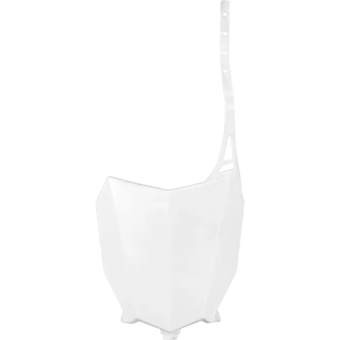 UFO Plastics Front Number Plate – White for Honda [MPN: HO05602-041]