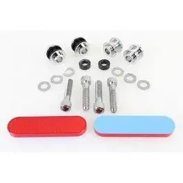 V-Twin 50-1690 Chrome Docking Hardware Kit for Sissy Bars and Racks FL FX 18-Up