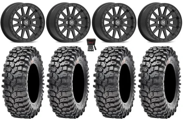Valor V05 Beadlock 15″ Wheels Black 32″ Roxxzilla 396 Tires Polaris RZR XP 1000 / PRO XP / Ranger XP 900/1000