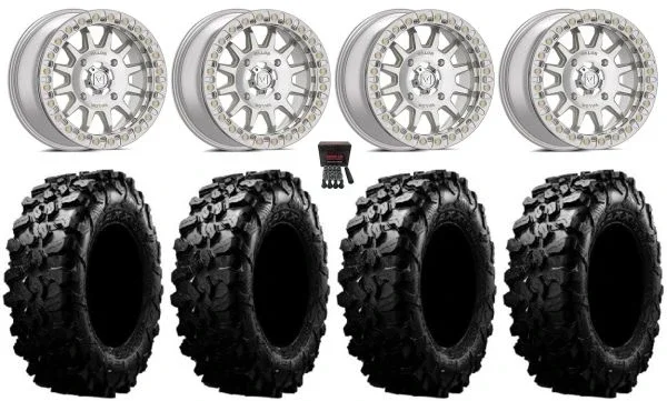 Valor V09 Beadlock 15″ Wheels Machined 31″ Carnivore Tires Polaris Sportsman / RZR / Ranger