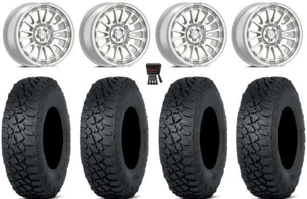 Valor V14 15″ Wheels Machined 35″ Tenacity XNR Tires Polaris RZR XP 1000 / PRO XP / Ranger XP 900/1000