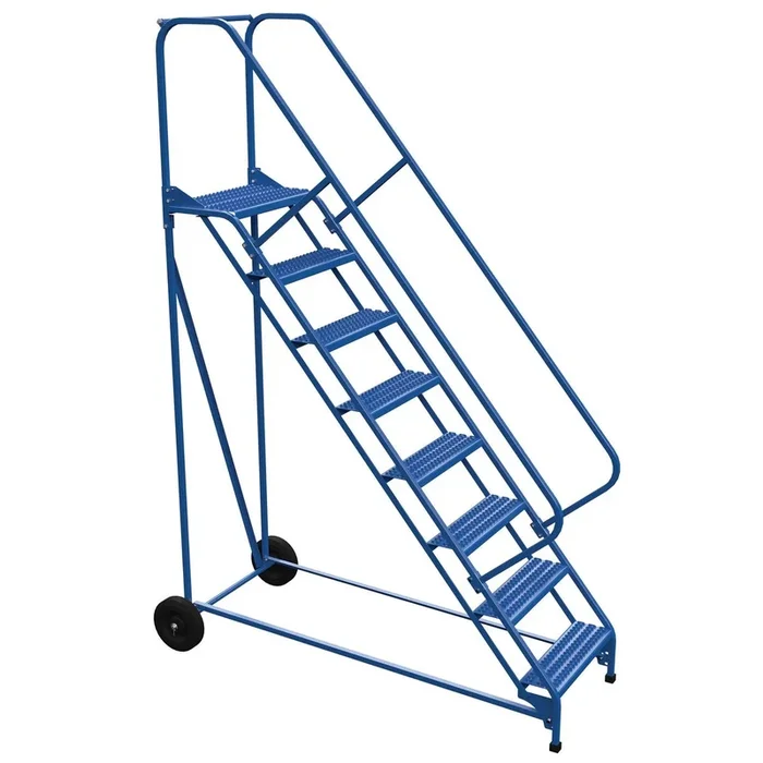 Vestil Steel Roll-A-Fold Ladder 8 Steps LAD-RAF-8-24-G-EZ