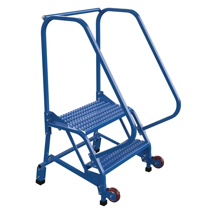 Vestil Steel Tip N Roll Ladder 2 Steps LAD-TRN-60-2-G