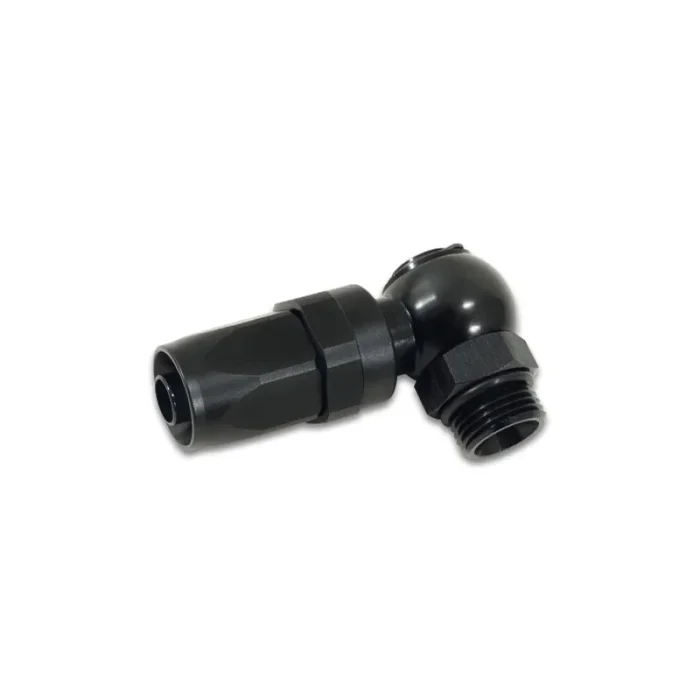 Vibrant Performance Straight 4 AN to 4 AN Male O-Ring Banjo Hose End – Swivel – Black