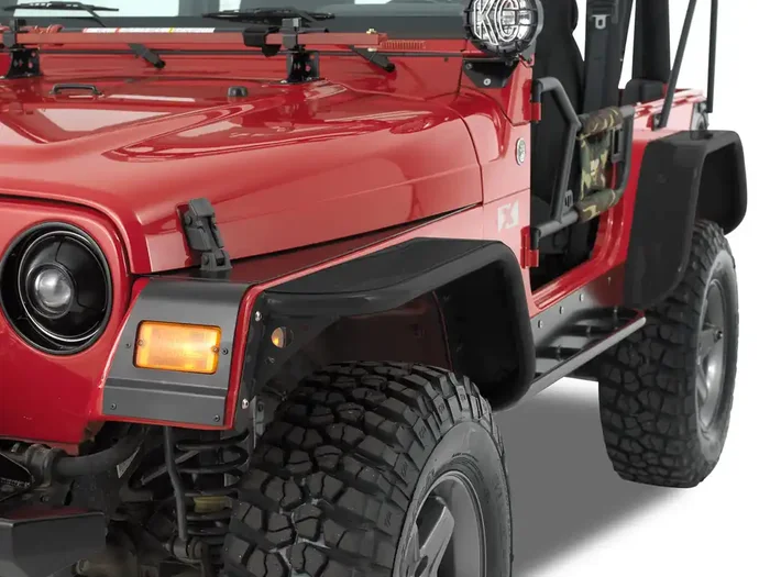 Warrior Products 4″ Wide Tube Flare Kit for 97-06 Jeep Wrangler TJ & Unlimited