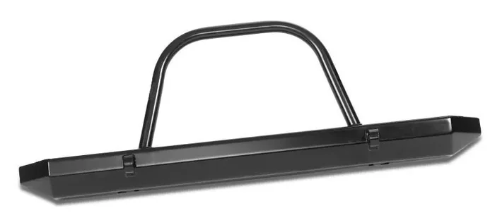 Warrior Products 57059 Front Rock Crawler Stubby Bumper with Brush Guard and D-Ring Mounts for 76-06 Jeep CJ5, CJ7, CJ8, Wrangler YJ, TJ & Unlimited